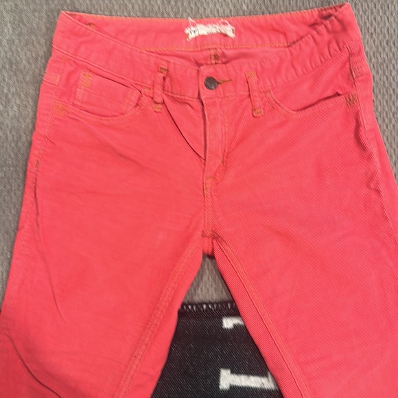 Free People Urban Outfitters Pinkish Skinny Corduroy Pants size 27 - Picture 2 of 4